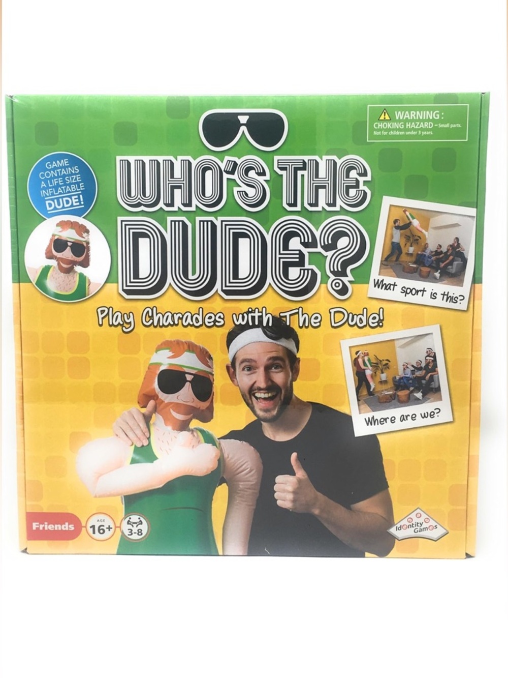Charades Game for Family Who's The Dude Identity Fun Games